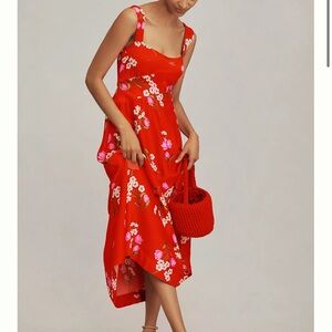 Anthropologie Slip Dress - Jocelyn midi